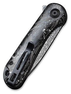 Нож Civivi Elementum Flipper Knife Carbon Fiber Handle (2.96" Damascus) silvery - фото 6