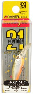 Воблер Pontoon 21 Cheer ful 40F-MR 40мм 2,5гр 0,5-1,0м №R60