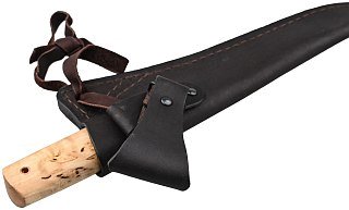 Нож ИП Семин Якутский большой сталь Х12МФ ковка карельская береза - фото 2