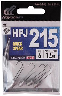 Джиг-головка Hayabusa HPJ 215 EX934 Quick Spear №6 1.5гр 4шт
