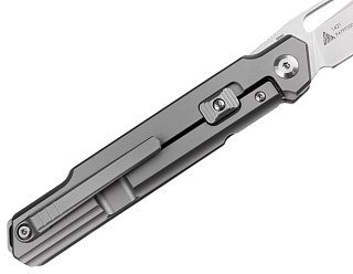 Нож SRM 1421 сталь N690 рукоять TC4 Titanium +G10(Tan) - фото 3