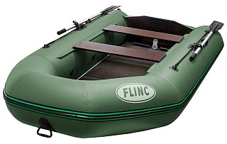 Лодка Flinc FT340K надувная зеленая - фото 1