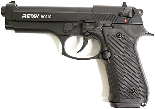 Пистолет Retay MOD92 Beretta 9мм РАК охолощенный черный - фото 1