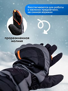 Варежки-перчатки Riverzone Ice hook р.S/M - фото 16