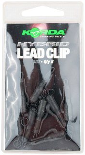 Клипса Korda Hybrid lead clip silt безопасная