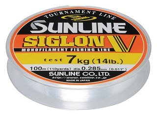 Леска Sunline Siglon V clear 100м 0,285мм 7кг
