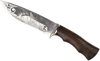 Нож ИП СЕМИНА Близнец кованая сталь 95х18 венге литье гравировка