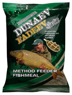 Прикормка Dunaev-Fadeev 1кг method feeder fishmeal