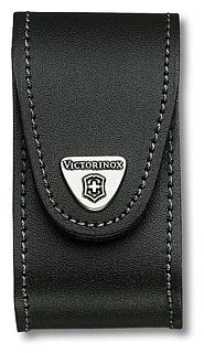Чехол Victorinox Leather Belt Pouch кожаный черный - фото 1