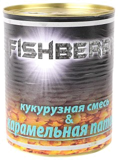 Консервированная зерновая смесь Fish Berry кукуруза в карамельной патоке 900мл