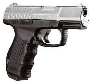 Пистолет Umarex Walther Compact CP 99 никель пластик - фото 2