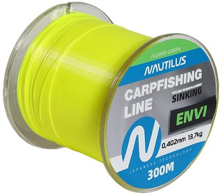 Леска Nautilus Envi Fluoro green 300м 0,402мм 13,7кг  - фото 2