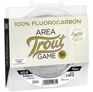 Леска Lucky John line Fluorocarbon Area Trout Game Pink 75м 018