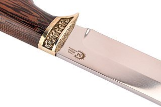 Нож ИП Семин Варяг кованая сталь 95x18 венге литье - фото 3