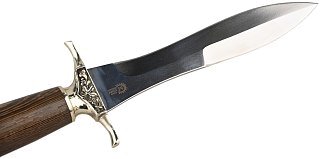 Нож ИП Семин Адмирал кованая сталь Х12МФ венге литье - фото 4