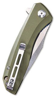Нож Civivi Baklash Flipper Knife G10 Handle (3.5" 9Cr18MoV Blade) green  - фото 6