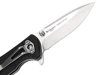 Нож Sanrenmu 7089SUX-PH-T3 складной сталь 12C27 Matte mirror black PA66 GF - фото 3