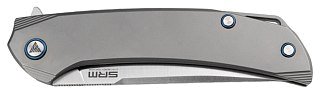Нож SRM 1411-TZ сталь 154CM рукоять TC4 Titanium - фото 5