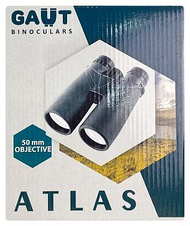Бинокль Gaut Atlas 12x50 Roof-призмы BK7 черный  - фото 2