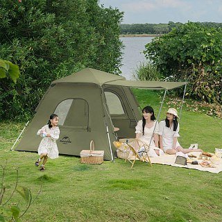 Палатка Naturehike Ango pop up tent  4 army green  - фото 5