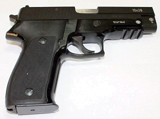 Пистолет Техкрим Р226Т ТК-Pro 10х28 SIG-Sauer черный оксид ОООП - фото 3