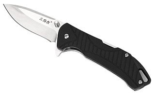 Нож Sanrenmu 7089SUX-PH-T3 складной сталь 12C27 Matte mirror black PA66 GF - фото 6
