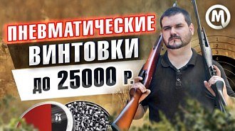 Пневматические винтовки до 25 000 рублей: обзор, видео