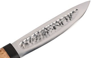 Нож ИП Семин Якутский большой сталь Х12МФ ковка карельская береза - фото 9