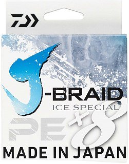Шнур Daiwa J-Braid Ice Special X8E 0.10мм 50м Island Blue