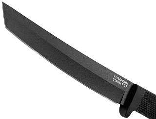 Нож Cold Steel Recon Tanto фиксированный клинок сталь SK-5 чёрное покрытие Black - фото 2