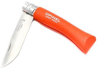 Нож Opinel 7VRI Colored 8см нержавеющая сталь оранжевый - фото 3