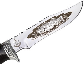 Нож Ладья Рыбак НТ-1 Р 65х13 рисунок венге - фото 2
