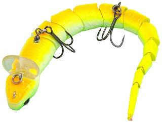 Воблер Savage Gear 3D Snake 20см 25гр Floating 03 green fluo - фото 5