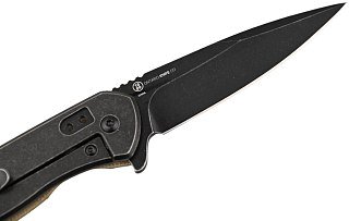 Нож Ontario Shikra складной сталь AUS8 рукоять микарта/титан - фото 4