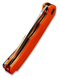 Нож Civivi Praxis Flipper Knife G10 Handle (3.75" 9Cr18MoV Blade) orange - фото 6