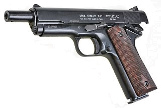 Пистолет Курс-С Colt 1911 СО 10х24 черный охолощенный - фото 4