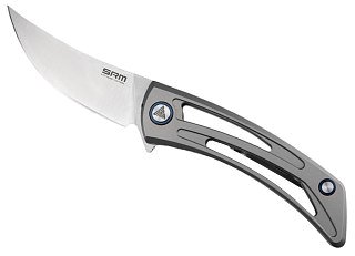 Нож SRM 7415-tz сталь 154CM рукоять TC4 Titanium - фото 4