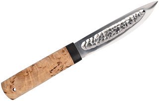 Нож ИП Семин Якутский большой сталь Х12МФ ковка карельская береза - фото 1