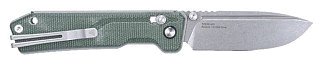 Нож SRM 7228B-MG сталь 14C28N рукоять Green Micarta - фото 2