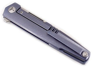 Нож Mr.Blade Snob M390 titanium handle складной blue - фото 3