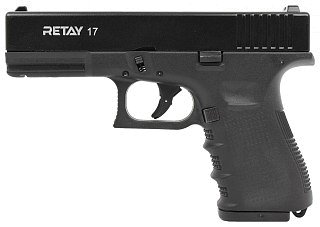 Пистолет Retay 17 Glok 9мм РАК охолощенный чёрный - фото 1