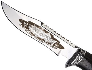 Нож Ладья Рыбак НТ-1 Р 65х13 рисунок венге - фото 5