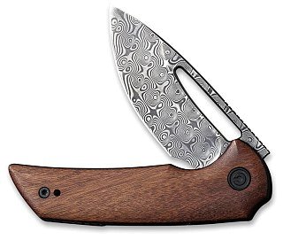 Нож Civivi Odium Flipper Knife Wood Handle (2.65" Damascus Blade) wood  - фото 5