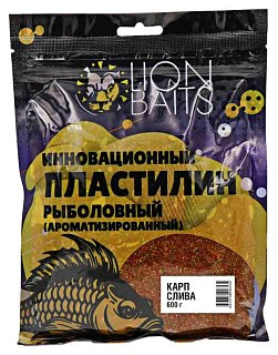 Пластилин Lion Baits инновационный ароматизированный карп слива 600гр