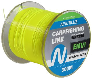 Леска Nautilus Envi Fluoro green 300м 0,356мм 10,7кг  - фото 2