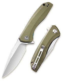 Нож Civivi Baklash Flipper Knife G10 Handle (3.5" 9Cr18MoV Blade) green 