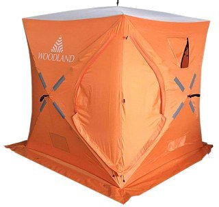 Палатка Woodland Ice fish 2 165х165х185см оранжевый - фото 12