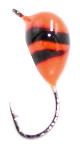 Мормышка Lumicom Капля с ушком вольф обмазка-винт 3,2мм OrBL 1/10 - фото 1