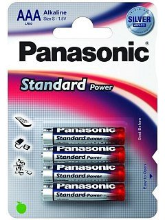 Батарейка щелочн. Panasonic LR03 AAA Everyday Power Standart 1.5 уп.4шт